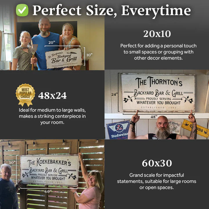 Backyard Bar & Grill Sign - Image 3