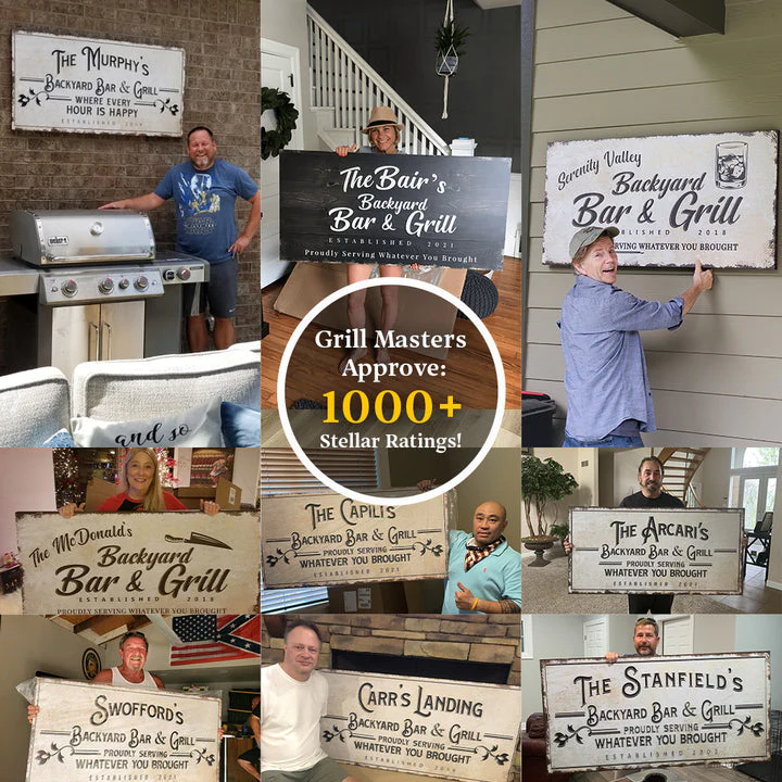 Backyard Bar & Grill Sign - Image 6