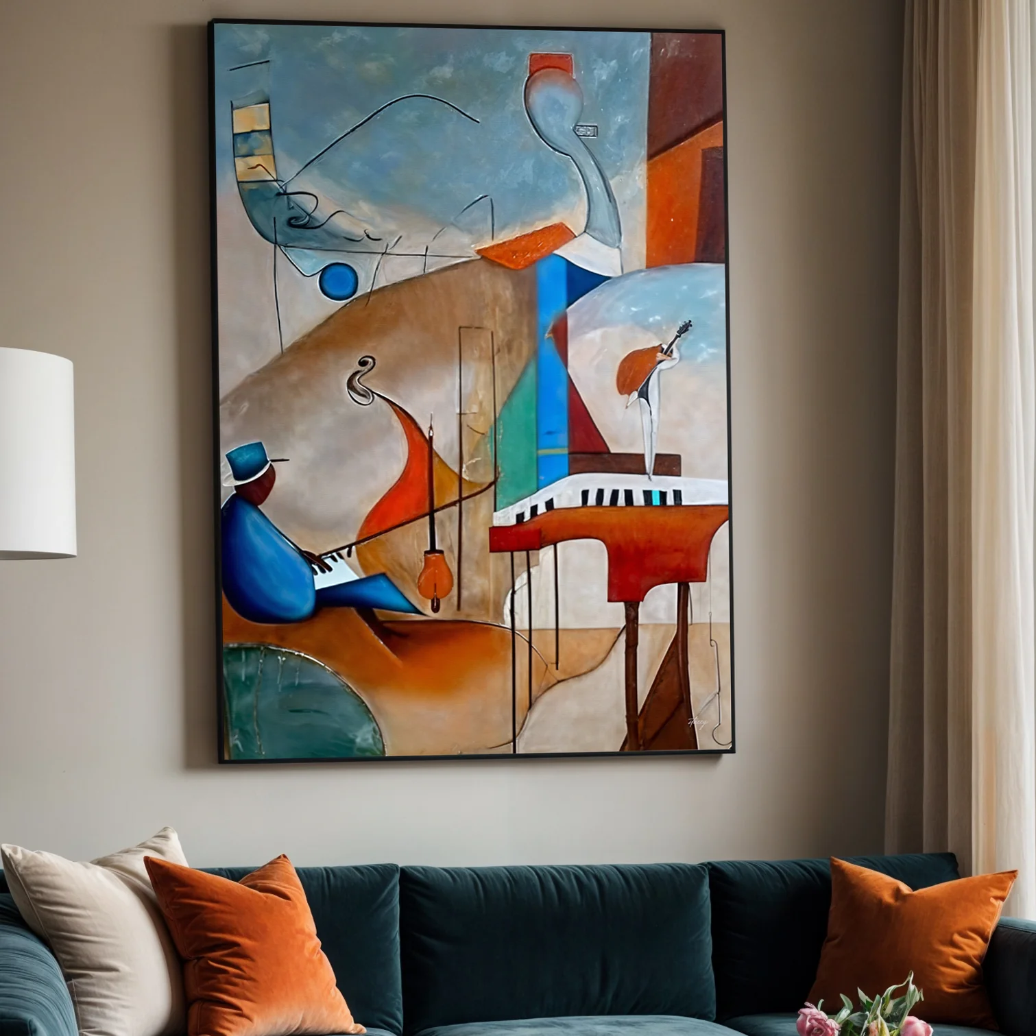 Canvas Print: "Melodic Abstraction" - Image 4