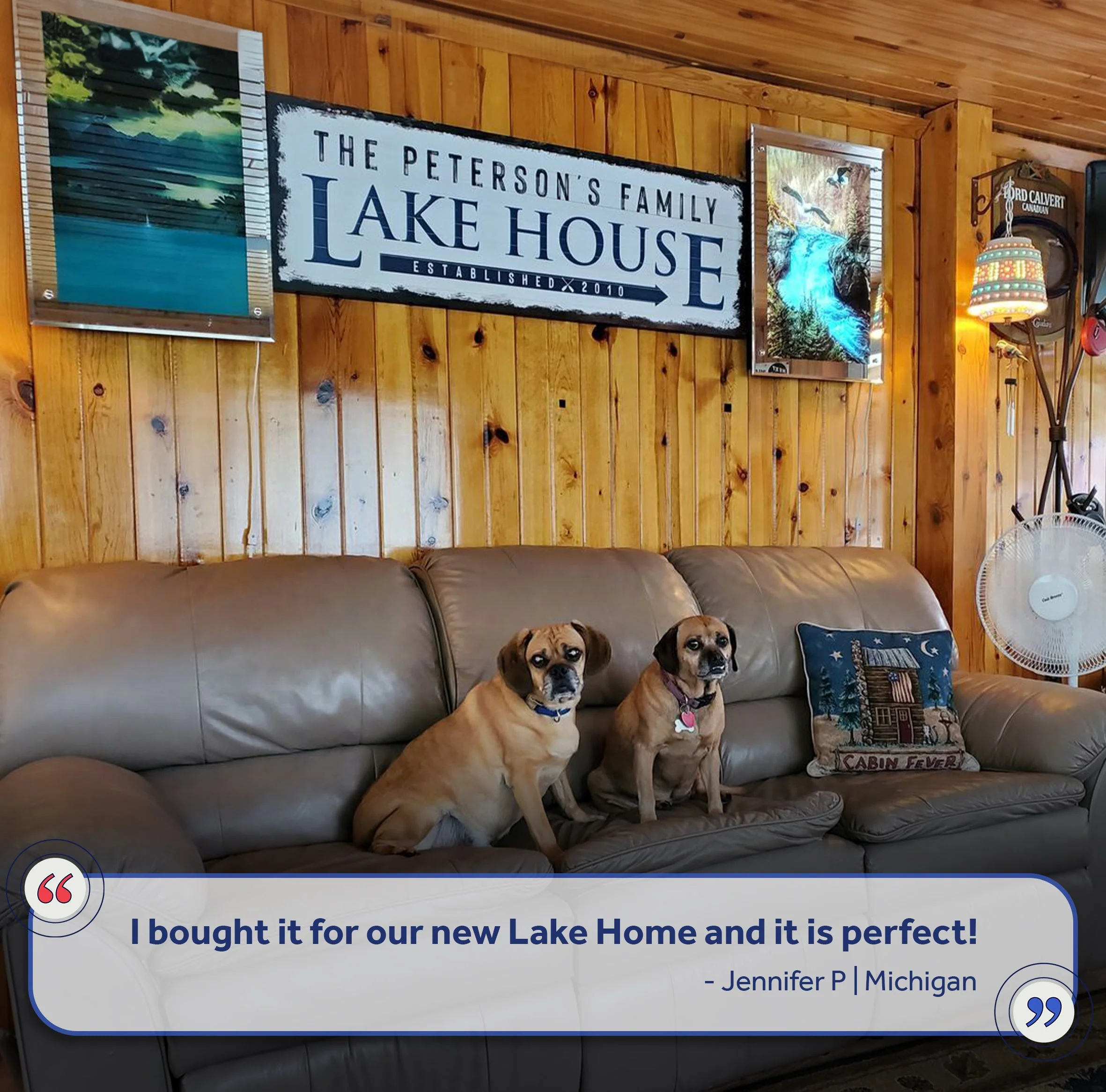 Family Lake House Arrow Sign - Image 7