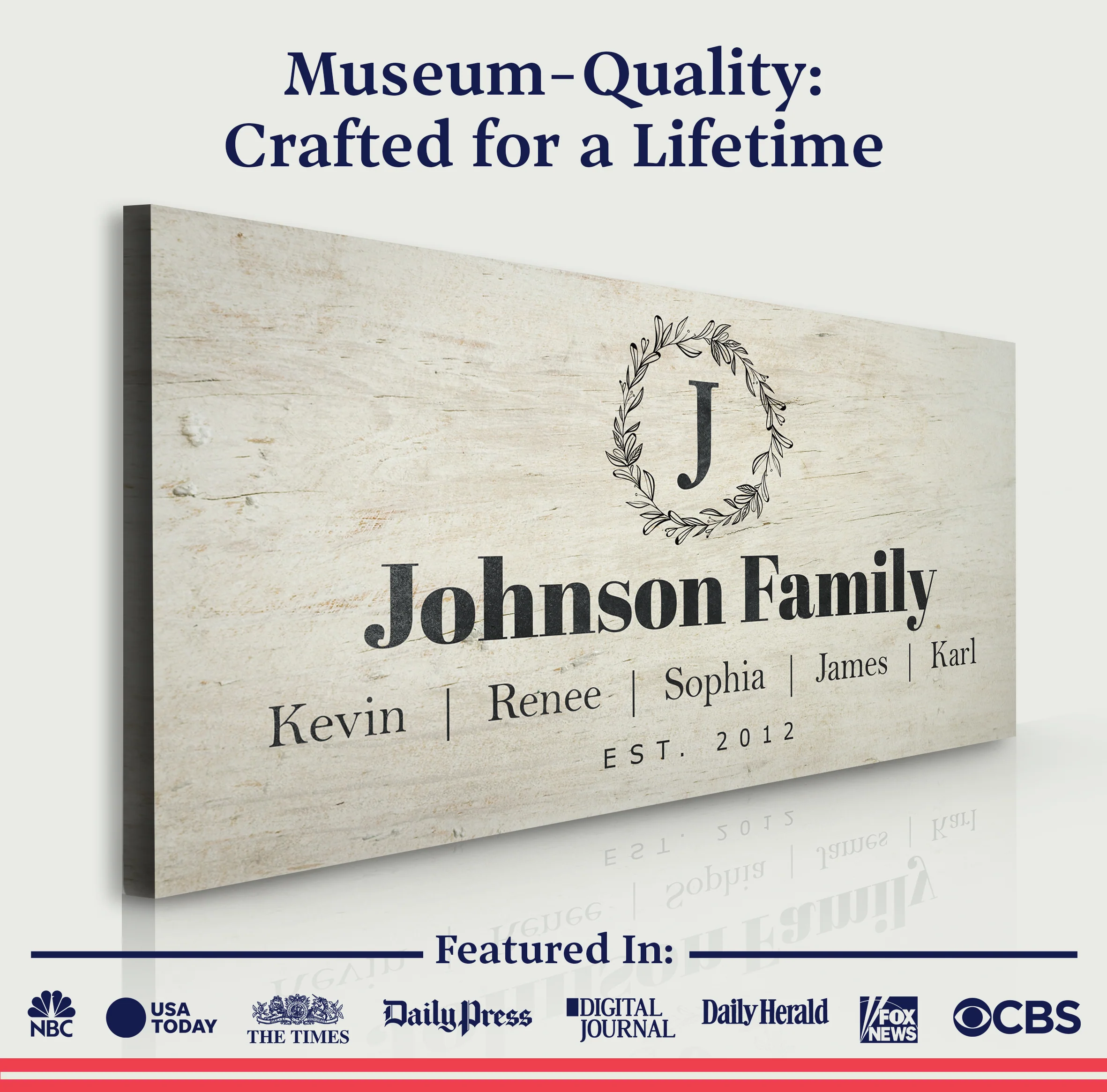 White Family Sign - Image 3