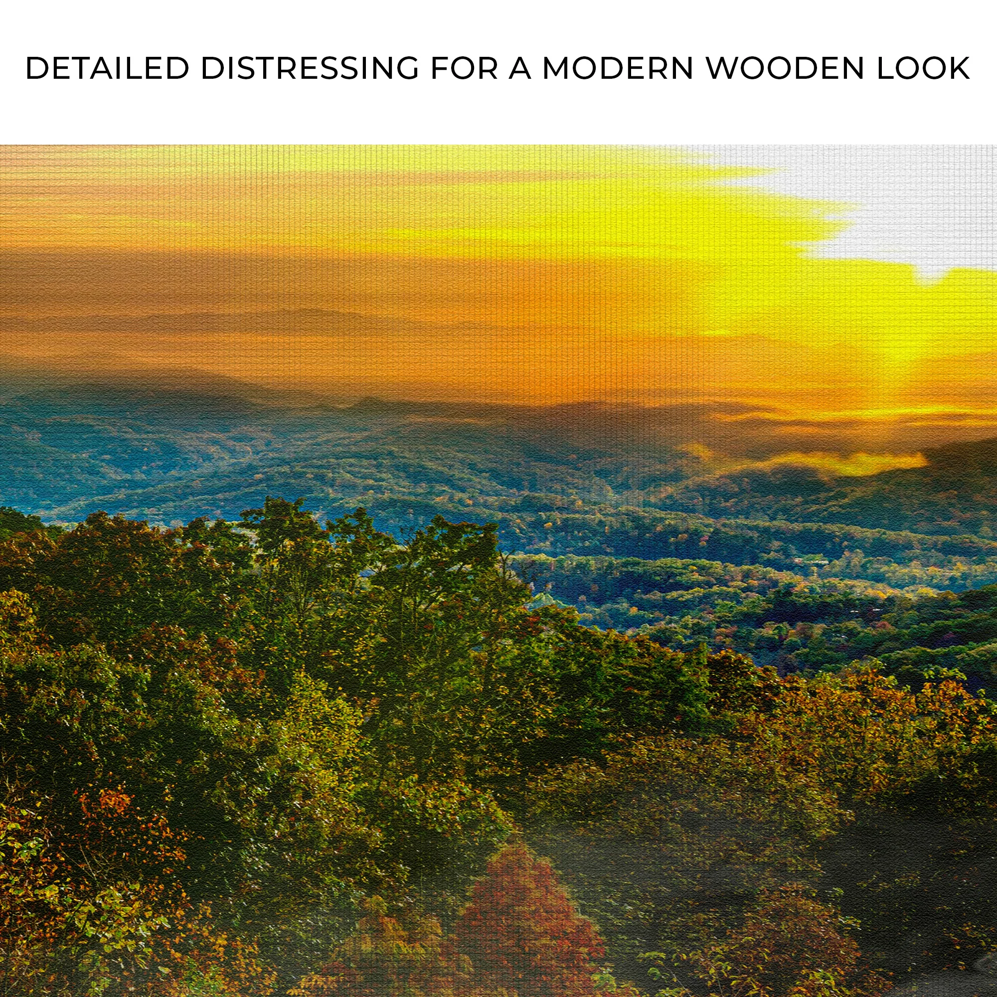 Foggy Mountain At Sunrise Canvas Wall Art - Image 4