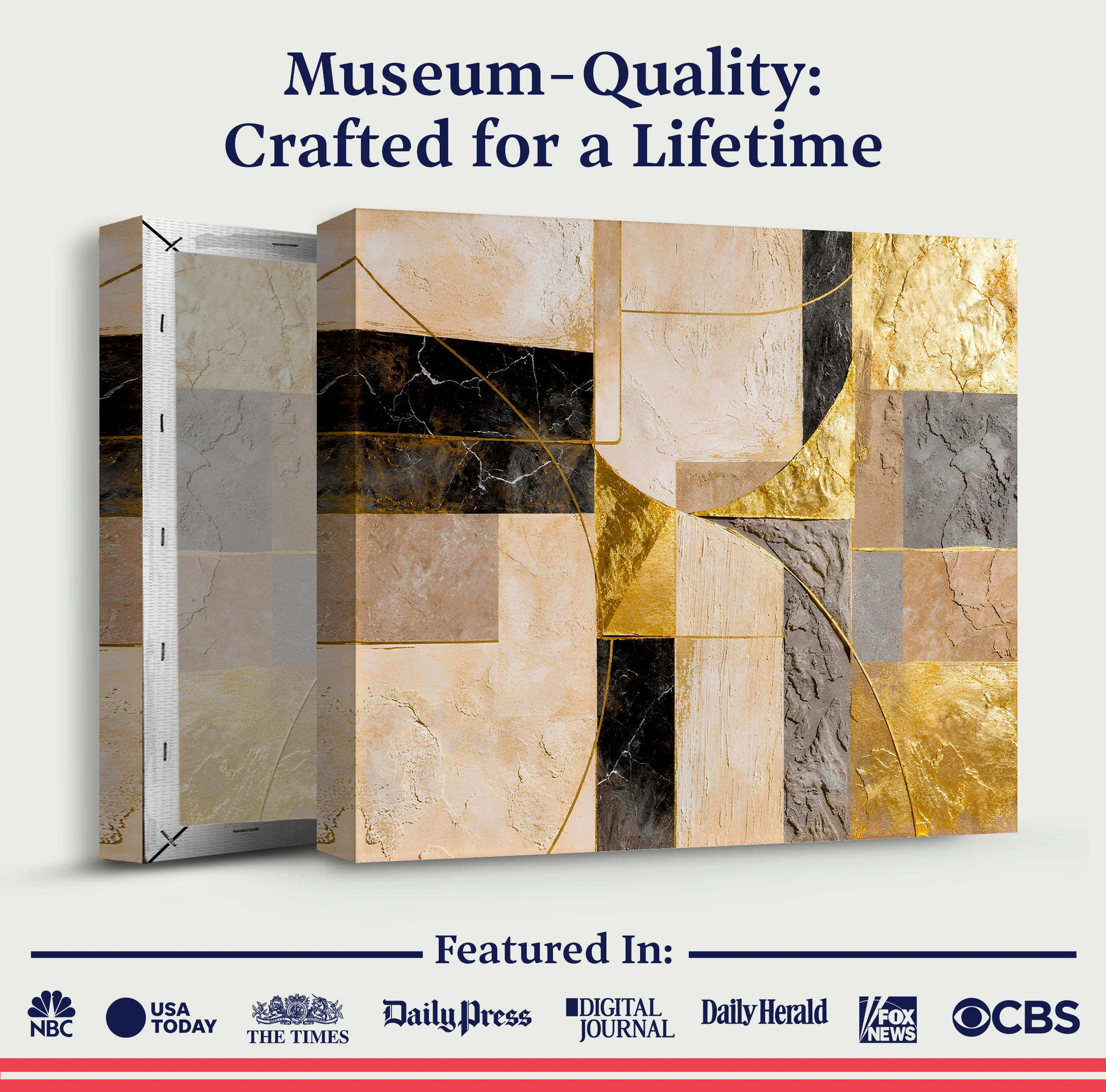 Golden Arc Symphony Wall Art - Image 6