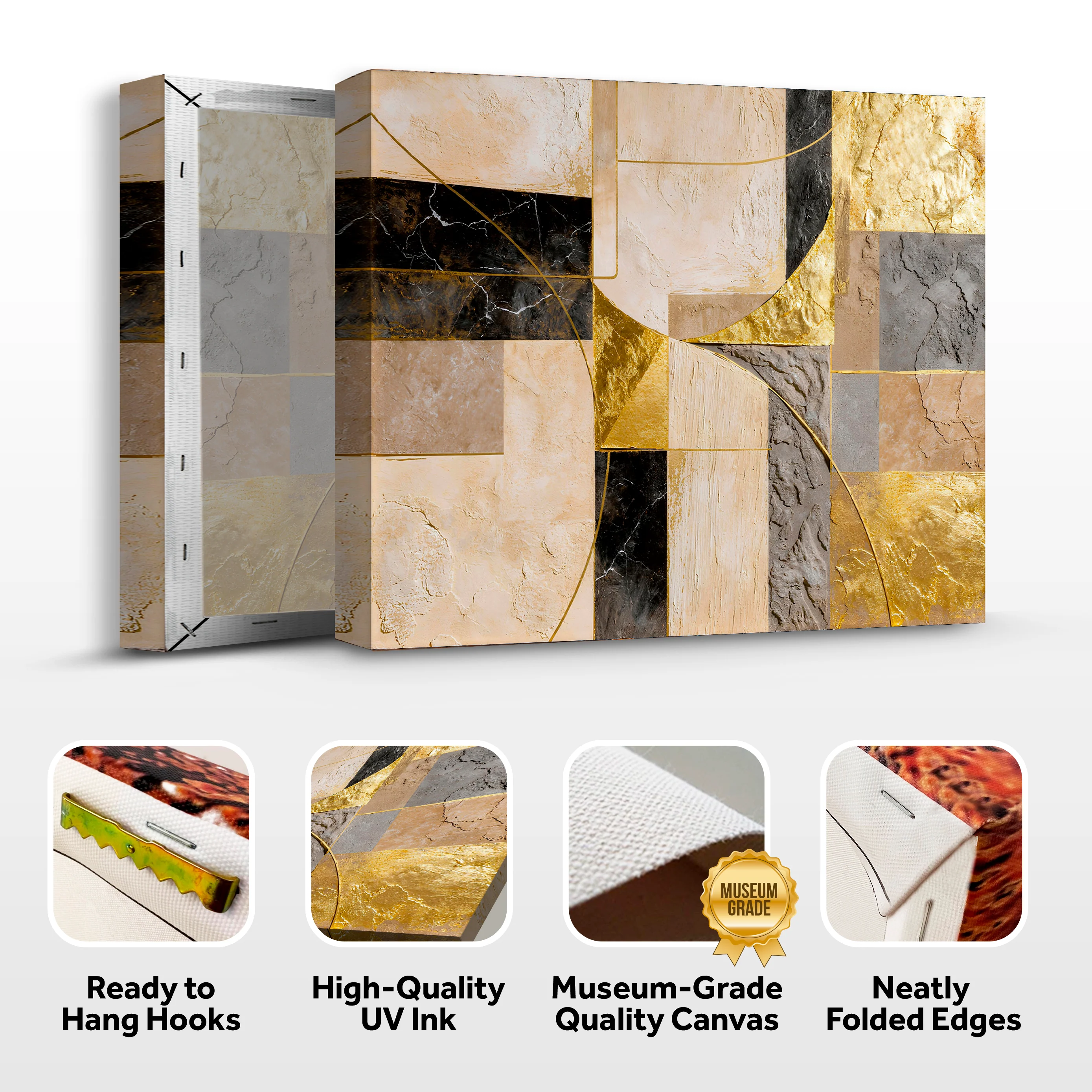 Golden Arc Symphony Wall Art - Image 8