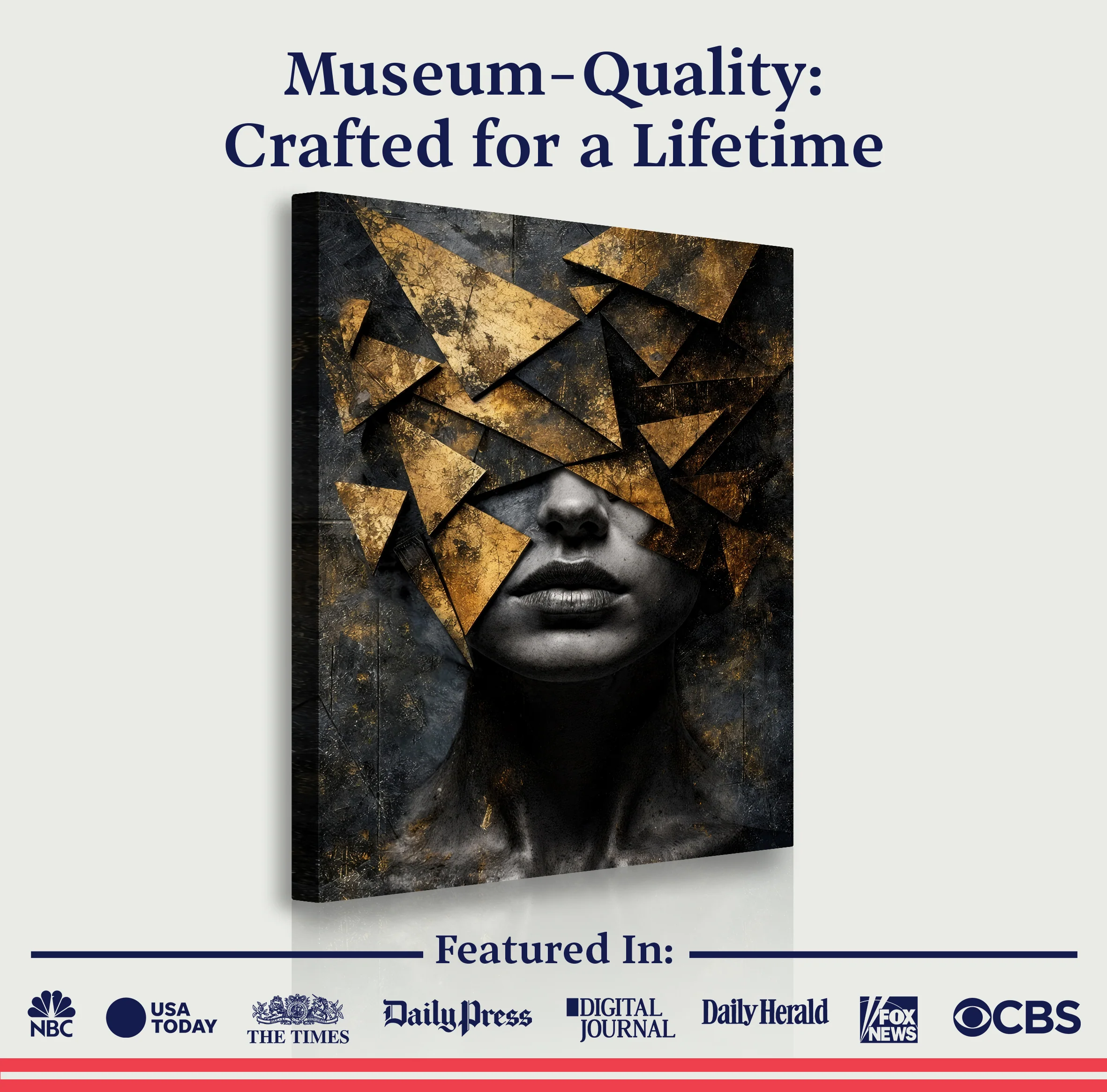 Lady Obsidian & Gold Wall Art - Image 6