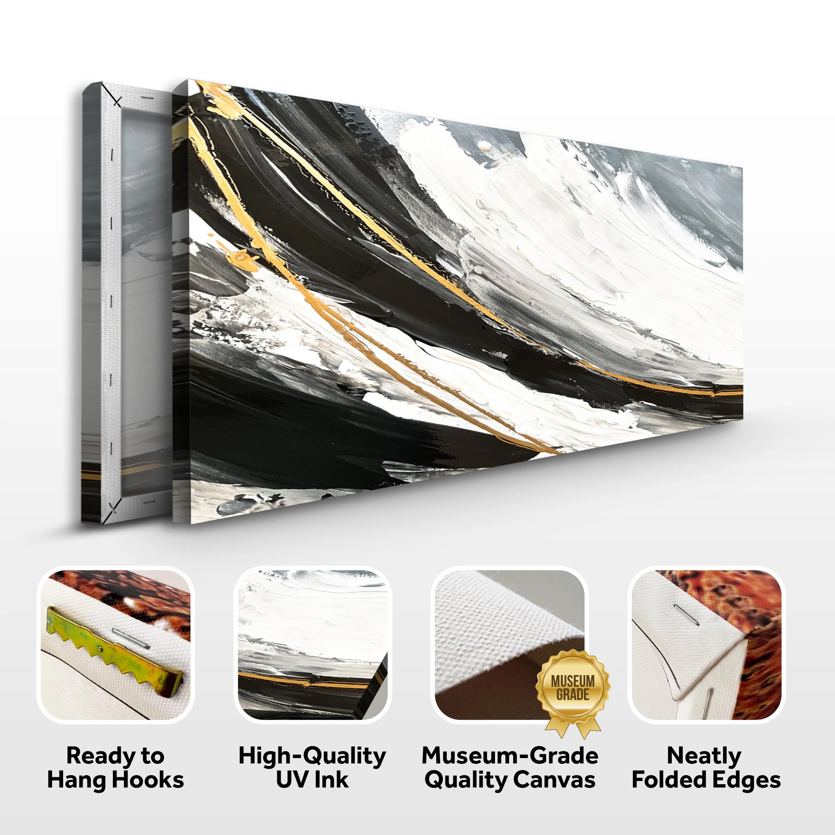 Modern Abstract Shadows Wall Art - Image 4