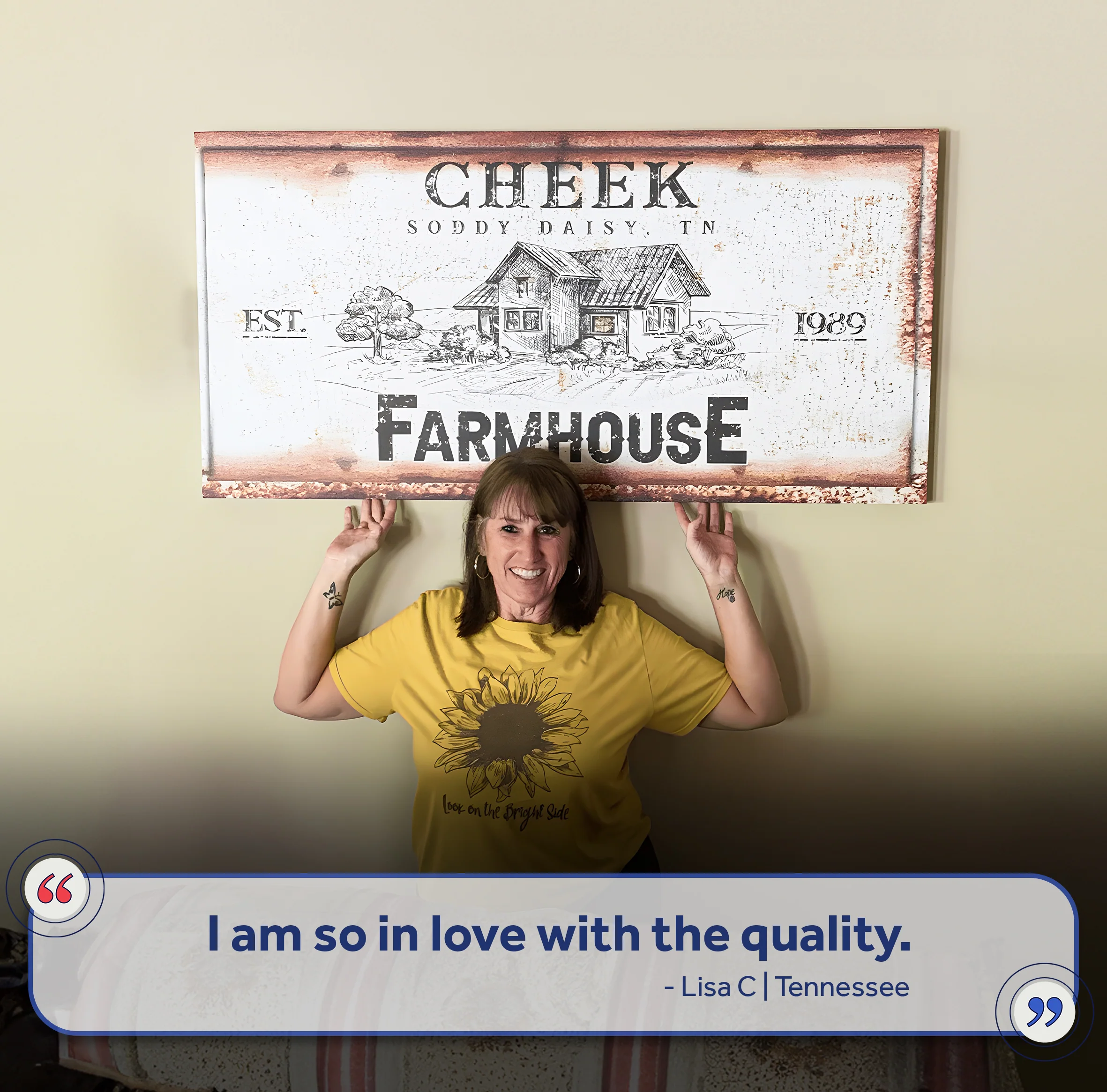 Rustic Farmhouse Personalized Sign III - Image 7