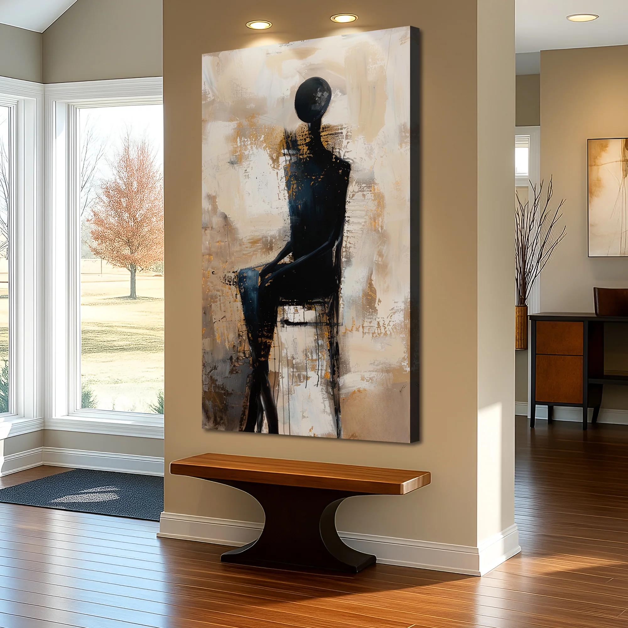 The Waiting Figure Abstract Wall Art - Image 4