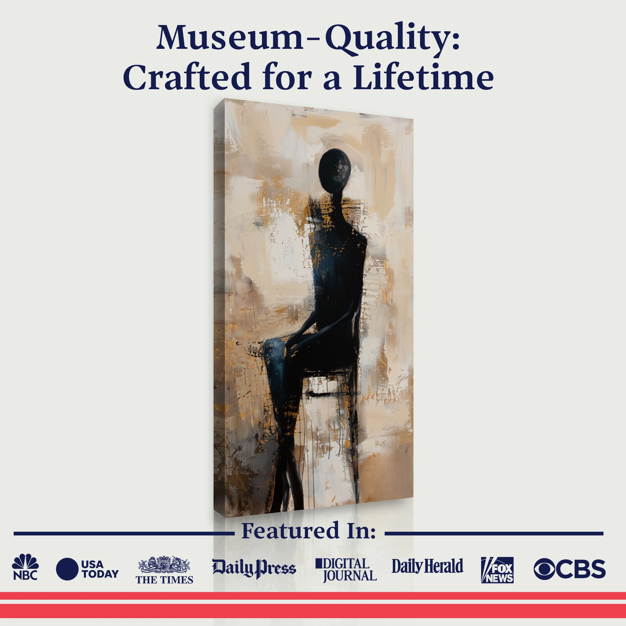 The Waiting Figure Abstract Wall Art - Image 6