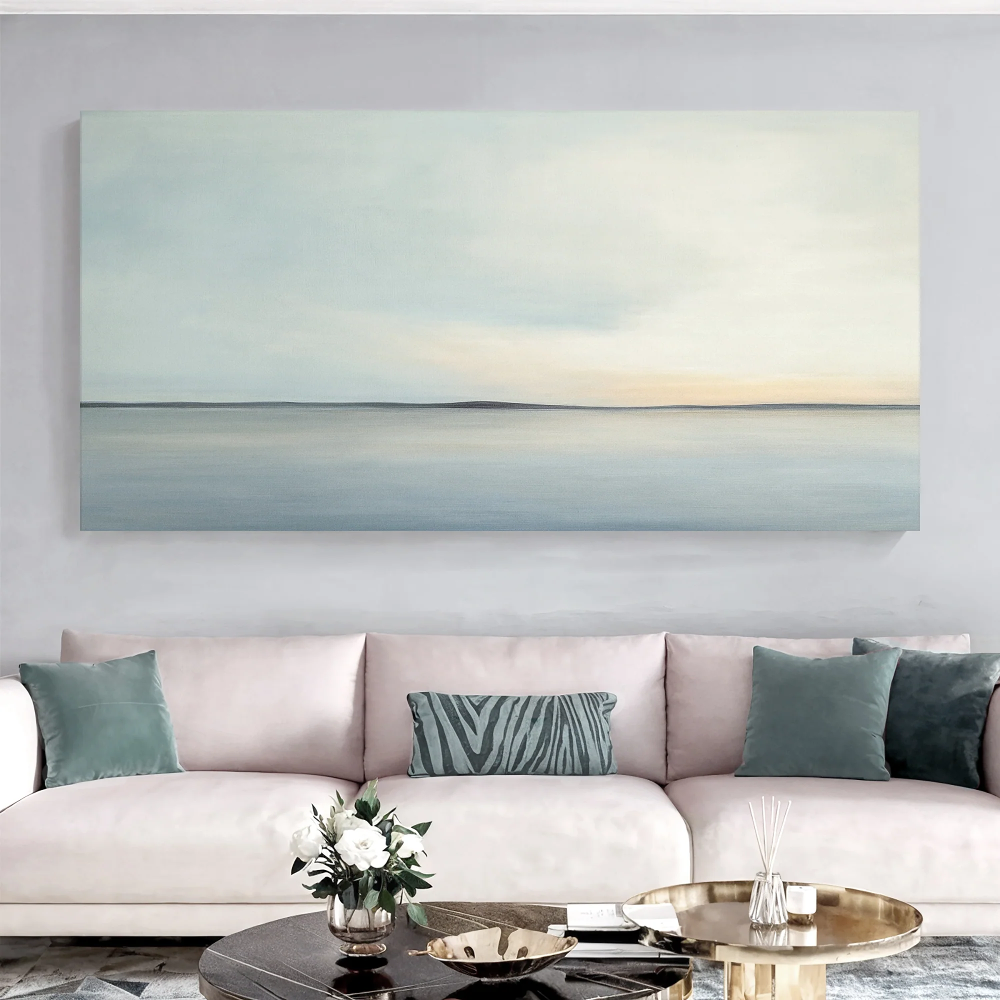 Tranquility Abstract Seascape Wall Art - Image 3