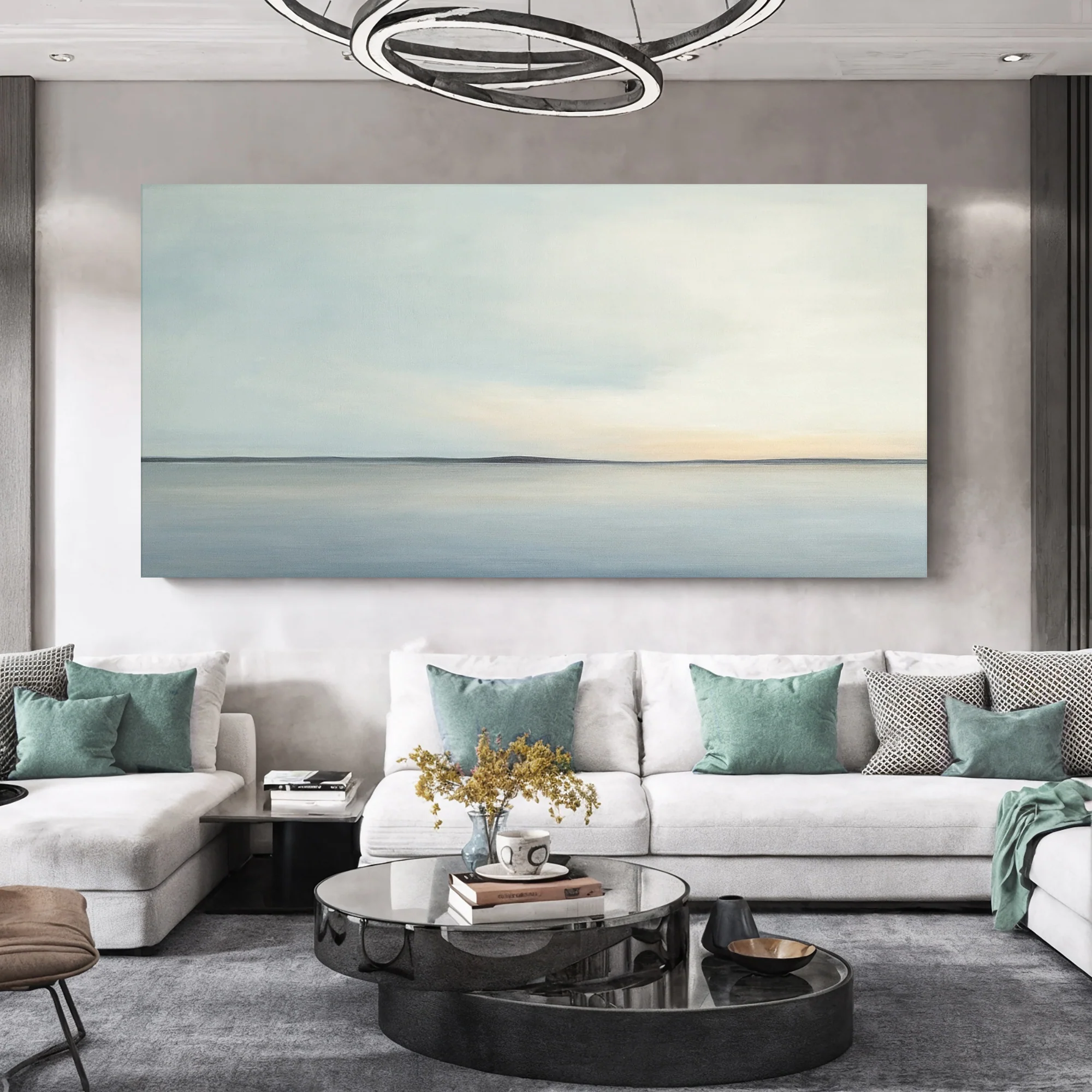 Tranquility Abstract Seascape Wall Art - Image 4