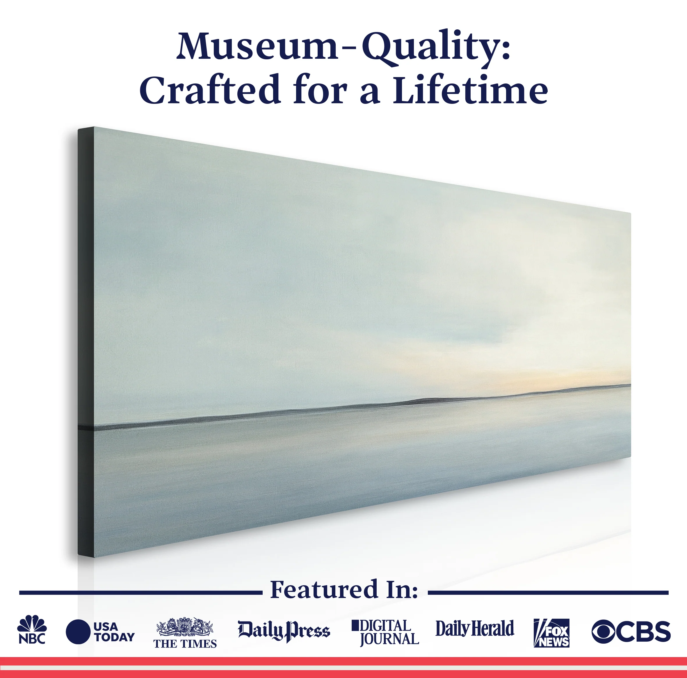 Tranquility Abstract Seascape Wall Art - Image 6