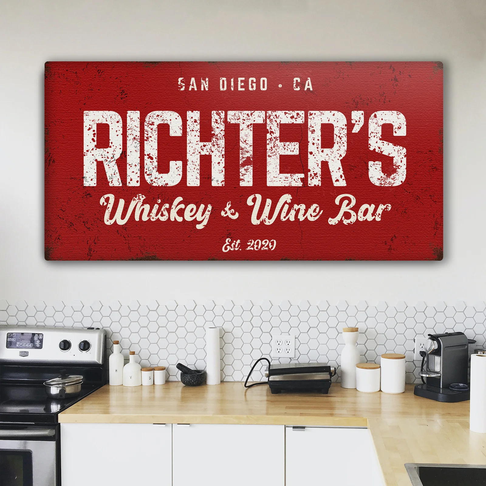 Whiskey And Wine Bar Sign - Image 10