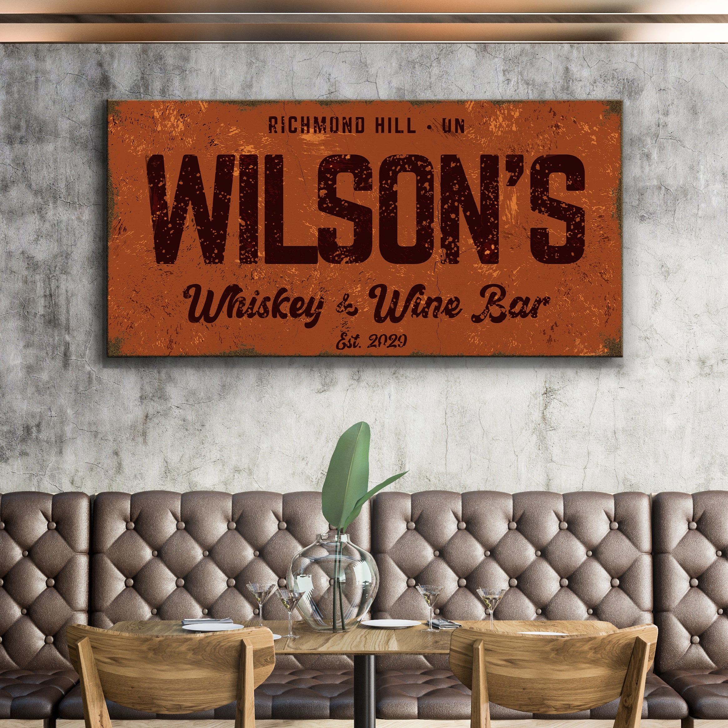 Whiskey And Wine Bar Sign - Image 9