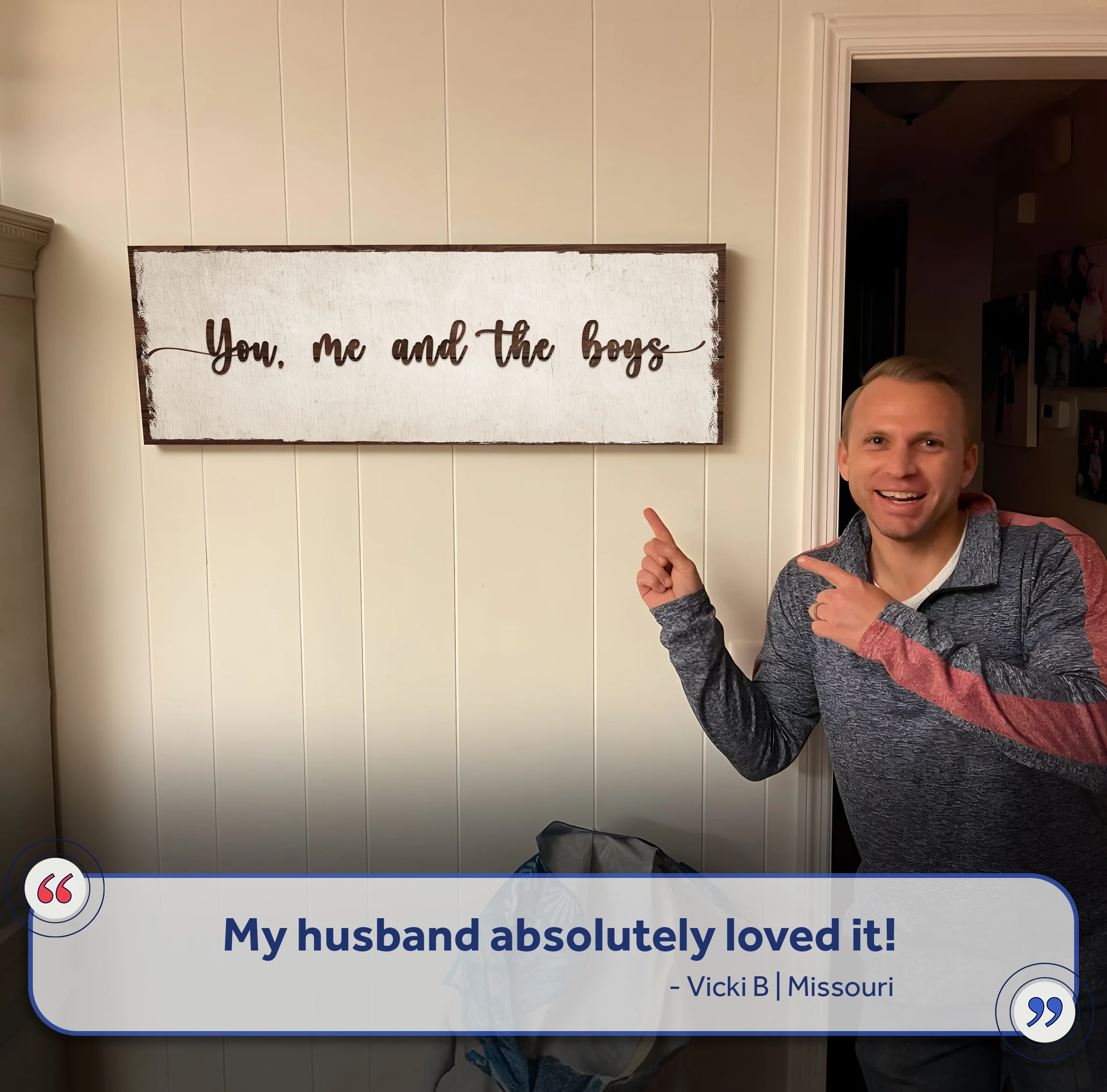 You, Me, And The Boys Sign IV - Image 6